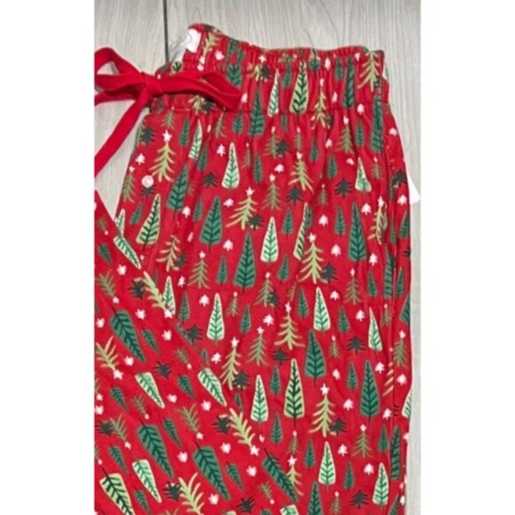 Mud Pie Christmas tree pajamas pants NWT Mens Medium red green pants PJs - Picture 3 of 6